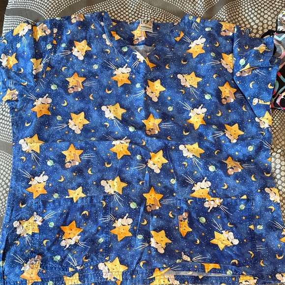 Colorful Patterned Scrub Pants - Picture 5 of 5